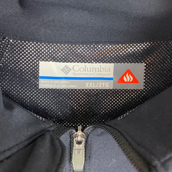 Columbia Omni Heat Black Zip Pullover Size XXL - Picture 12 of 13